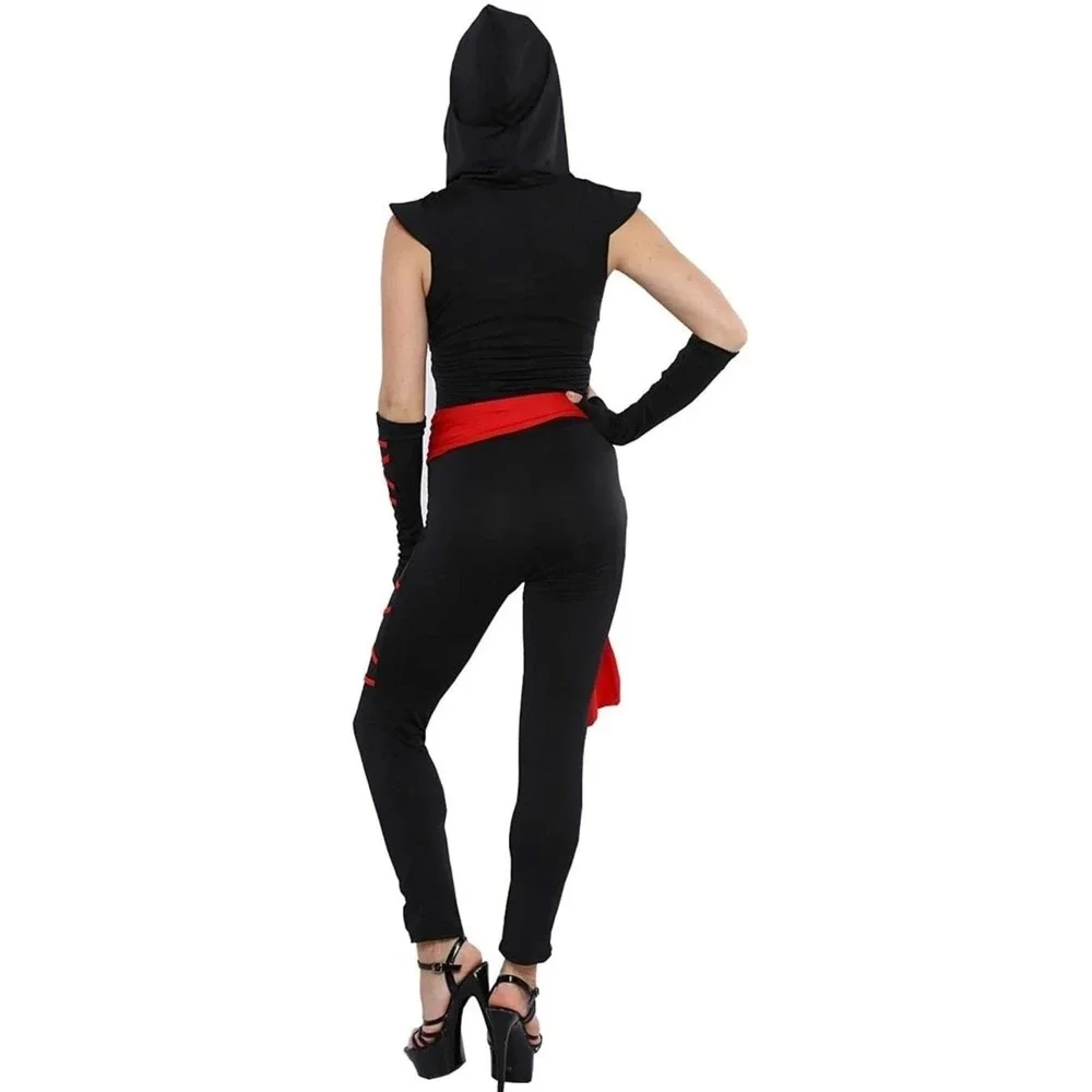 Colorful House Black Ninja Adult Women's Halloween Costume Size XL 5 pieces‎